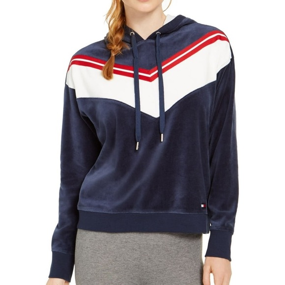 Tommy Hilfiger Velour Hoodie - Picture 5 of 6
